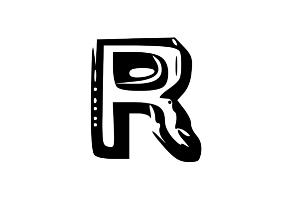 Fun Whacky Playful Mono Letter R V.2 Review