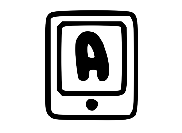 Mobile Tablet Device Mono Letter a Review