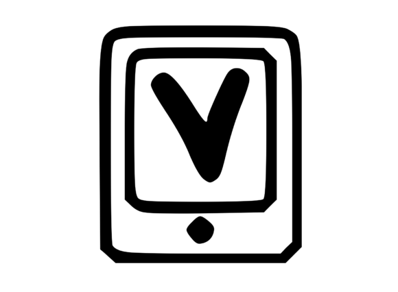 Mobile Tablet Device Mono Letter V Review