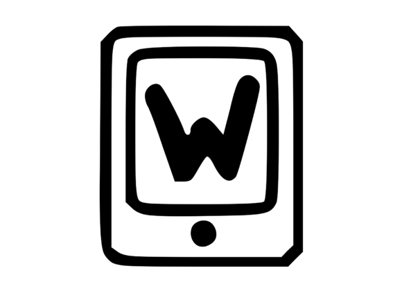 Mobile Tablet Device Mono Letter W Review