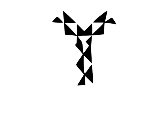 Playful Geometric Pattern Mono Y